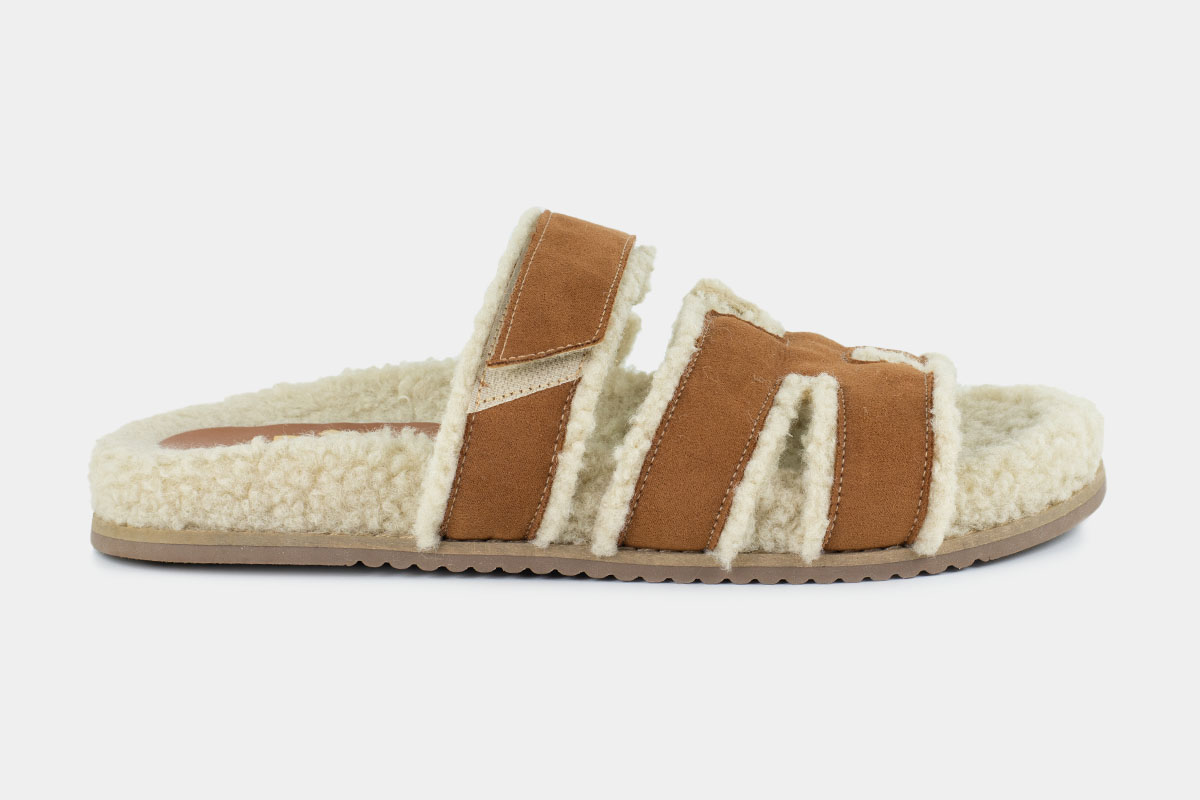 papete teddy - Off-White/Caramelo
