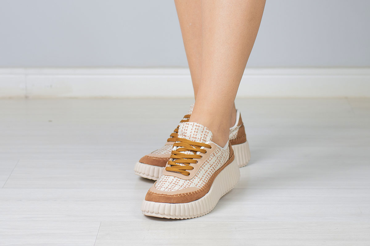 tenis chunky - Caramelo/Off-White